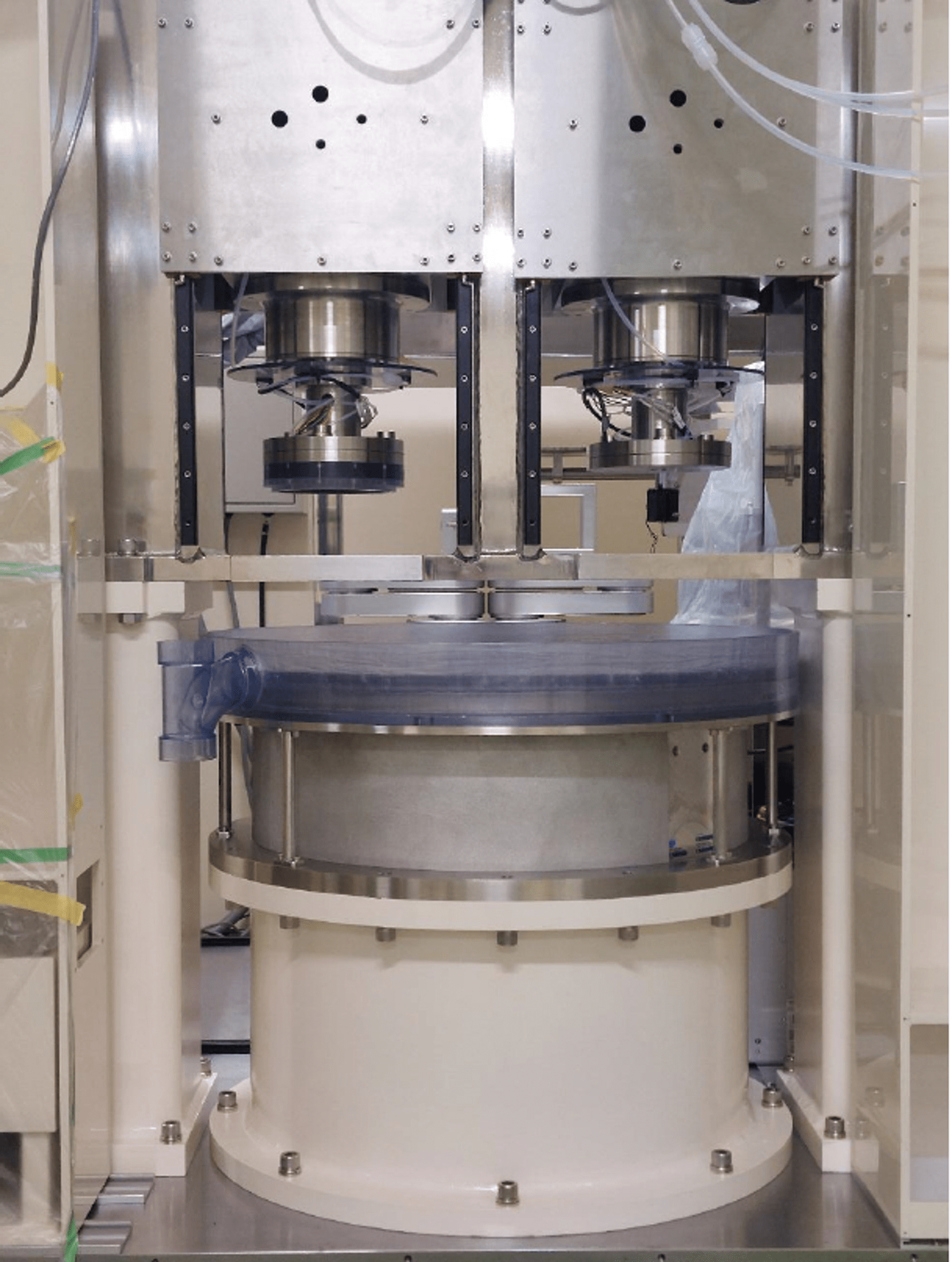 CARE-TEC 200mm system — dual polishing heads and platen